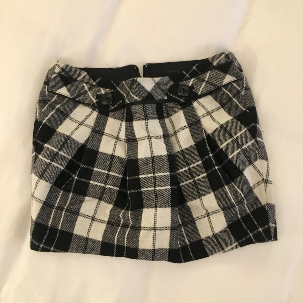 lovely black/white mini skirt